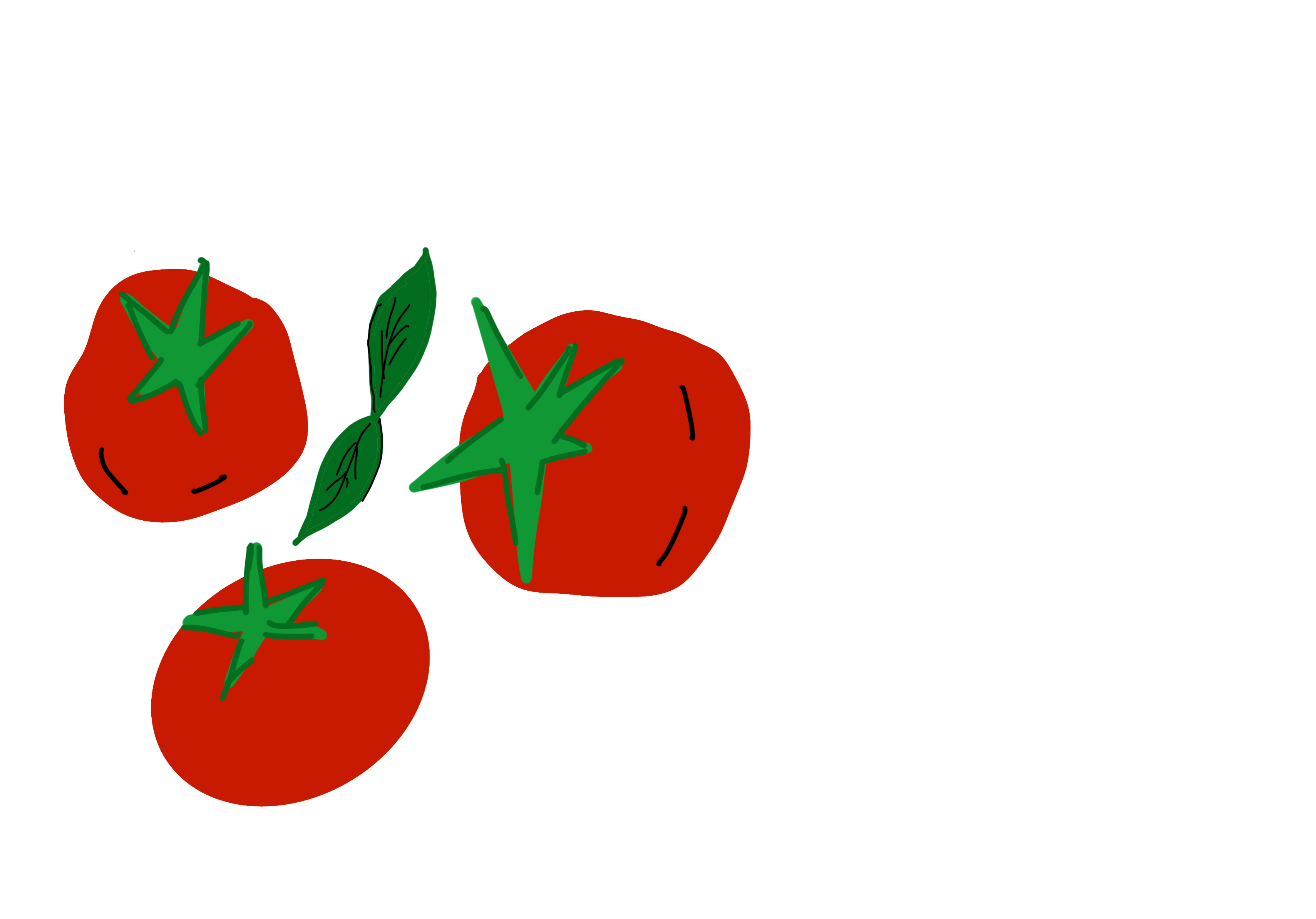 Vegetable pizza illustration